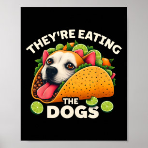 Poster Ils mangent les chiens les chats les animaux de co