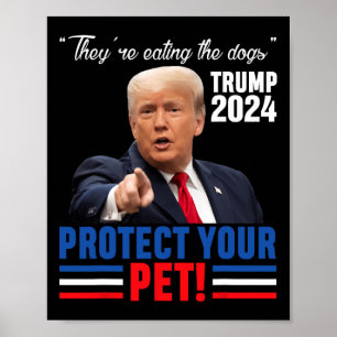 Poster Ils mangent les chiens que le débat de Trump 2024 