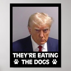 Poster Ils mangent les chiens Trump 2025 Élection Amériqu