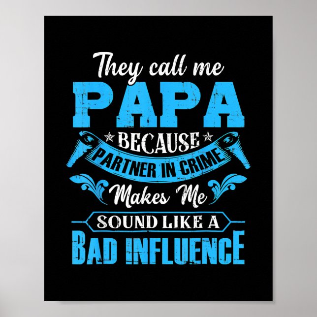 Poster Ils M'Appelent Papa Parce Qu'Ils S'Associent Au Cr (Devant)