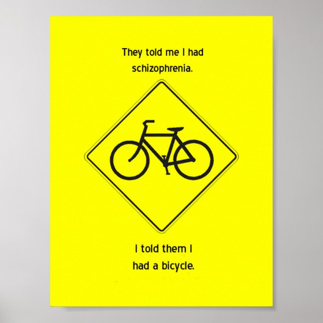 Poster "Ils m'ont dit que j'avais de la schizophrénie" (Devant)