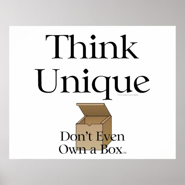 Poster ILS pensent unique (Devant)