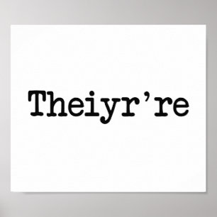 Poster Ils sont là, ils sont Grammer Typo