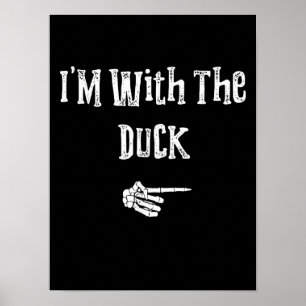 Poster Im Avec Canard Halloween Costume Amusant Couples M