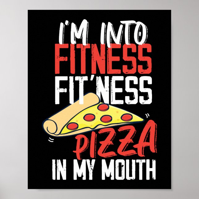 Poster Im Dans Fitness Pizza Dans Ma Bouche Entraînement  (Devant)