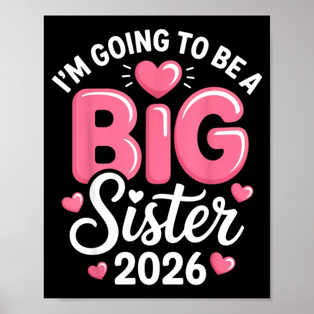 Poster I'm Going To Be A Big Sister 2026 Announcement For (Devant)