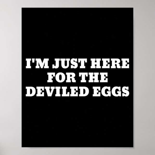 Poster I'm Just Here For The Deviled Eggs Funny Couple Ma (Devant)