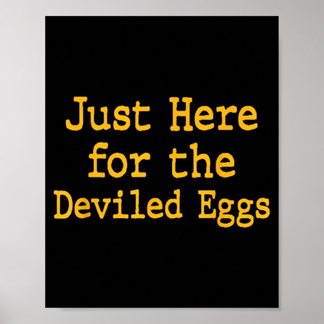 Poster I'm Just Here For The Deviled Eggs Thanksgiving Fu (Devant)