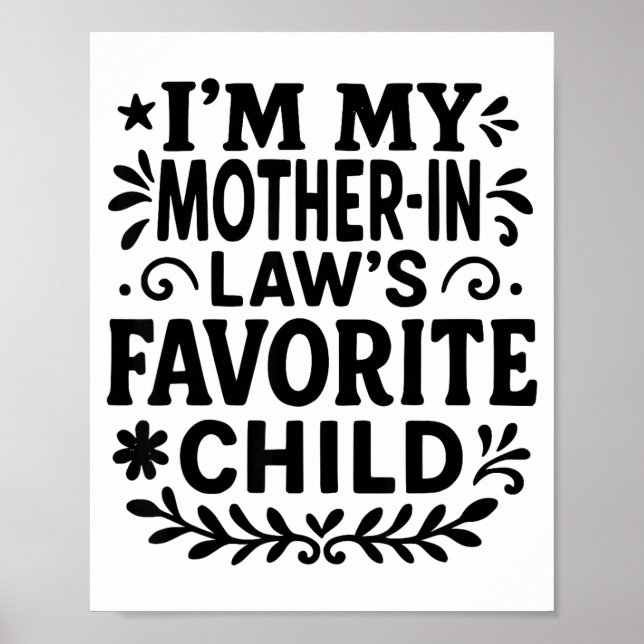 Poster I'm My Mother In Law's Favorite Child  (Devant)