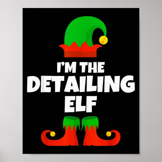 Poster I'm The Detailing Elf Family Pajama Christmas Deta (Devant)