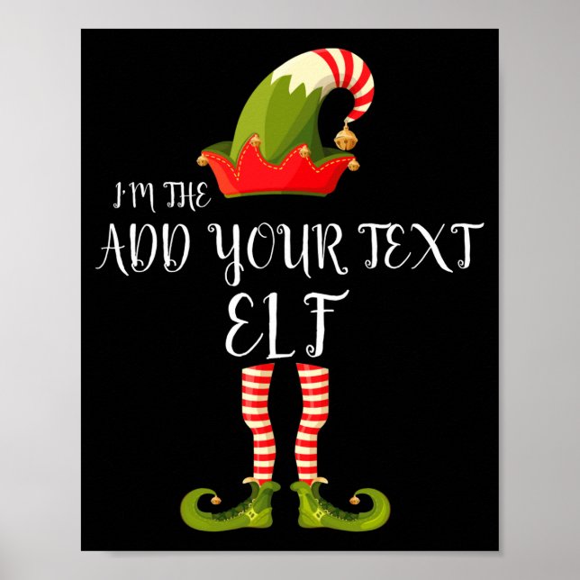 Poster Im The Elf Add Your Text Christmas  (Devant)