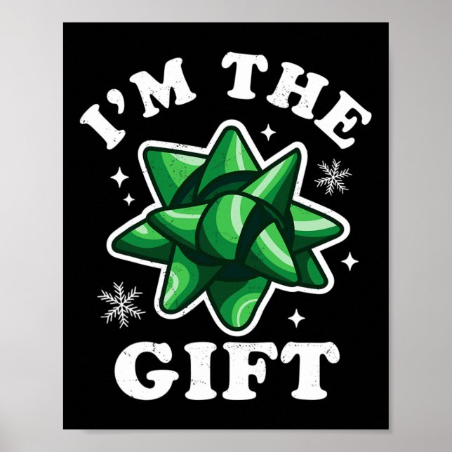 Poster I'm The Gift - Drôle laide pull de Noël - Noël (Devant)