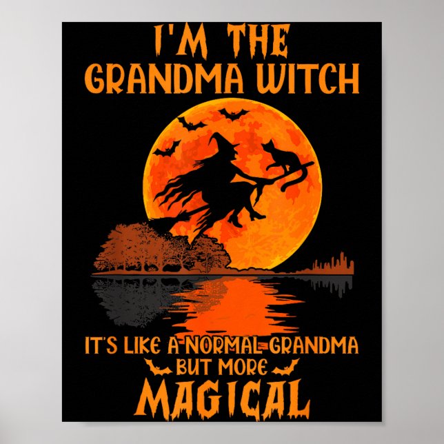Poster I'm The Grandma Witch Like A Normal Grandma Hallow (Devant)