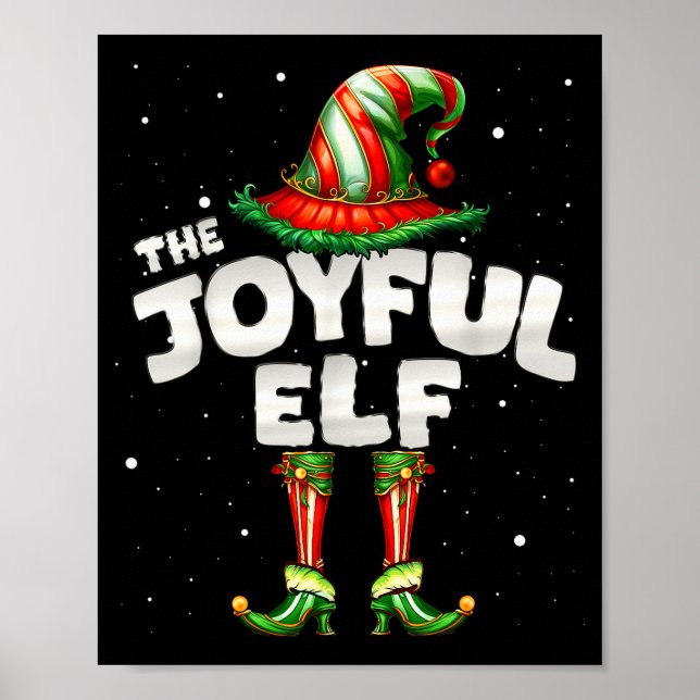 Poster I'm The Joyful Elf Family Matching Group Christmas (Devant)