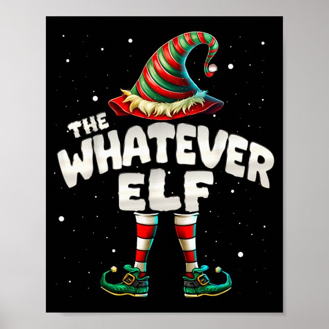 Poster I'm The Whatever Elf Family Matching Group Christm (Devant)