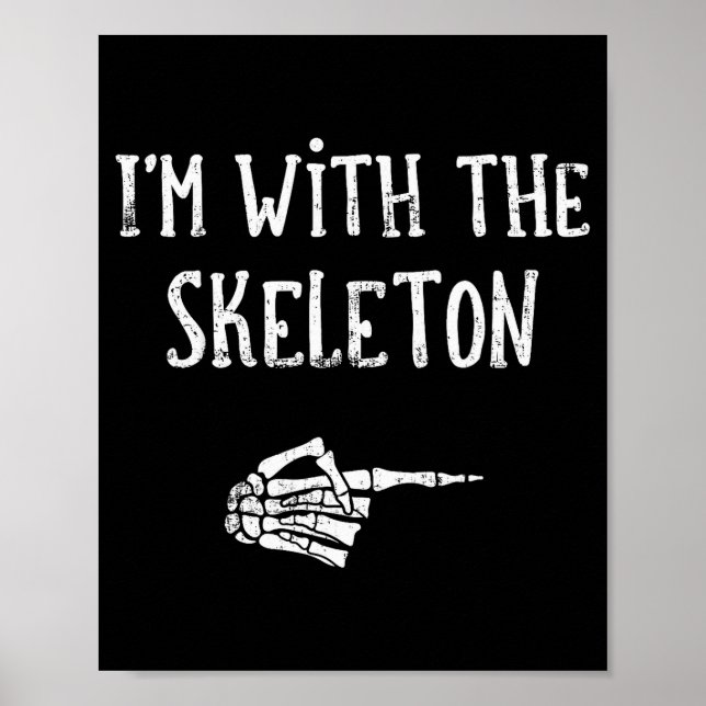 Poster I'm With The Skeleton Matching Couple Costume Hall (Devant)