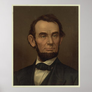 Poster Image Abraham Lincoln encadrée