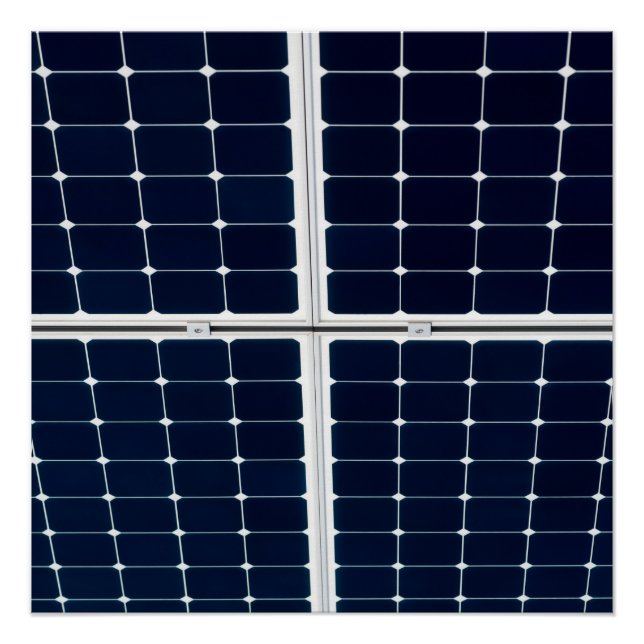 Poster Image amusante d'un panneau solaire (Devant)