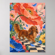 Image avec motif de teckel