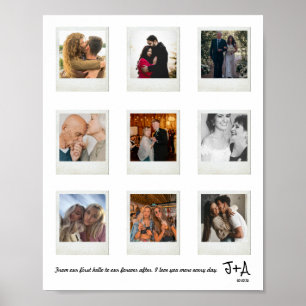 Poster Image Collage photo Anniversaire Personnalisé