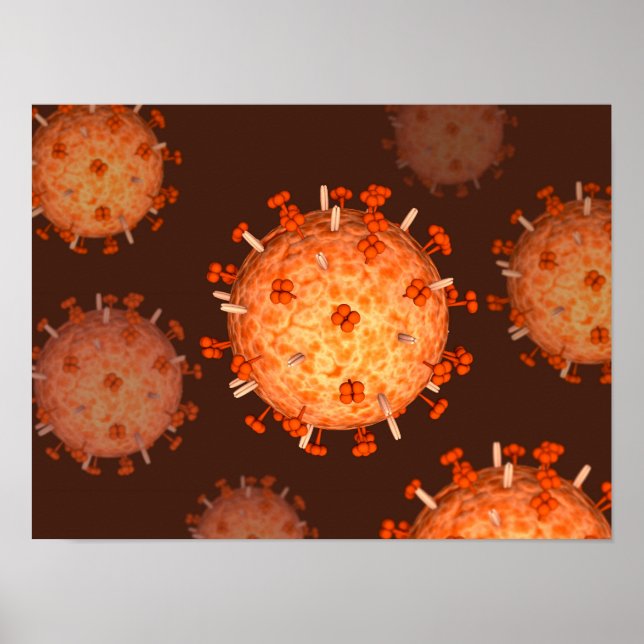 Poster Image Conceptuelle De La Grippe À L'Origine De La  (Devant)