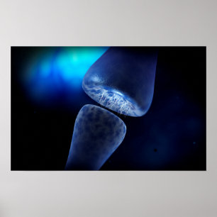 Poster Image Conceptuelle De La Synapse Du Neuron À L'Int