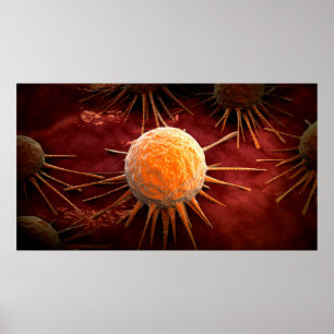 Poster Image conceptuelle du virus 1 de Cancer