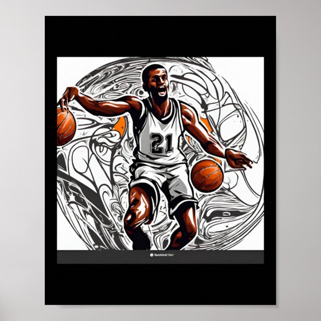 Poster Image de basket-ball (Devant)