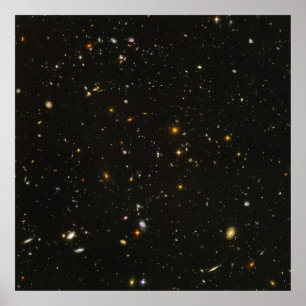 Poster Image de champ ultra profond de Hubble