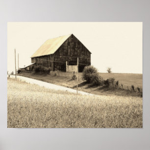 Poster Image de grange pittoresque