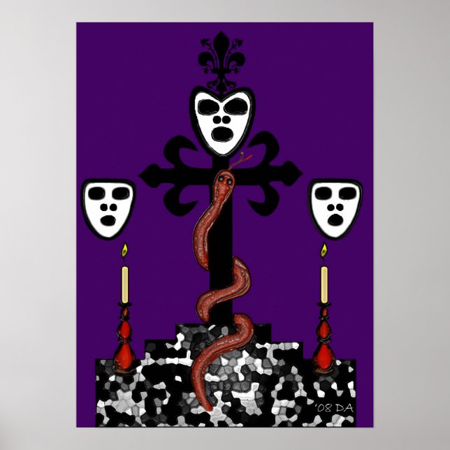 Poster Image de l'autel pour Baron Samedi et Guede (Devant)