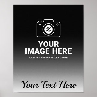 Poster Image et texte dégradés