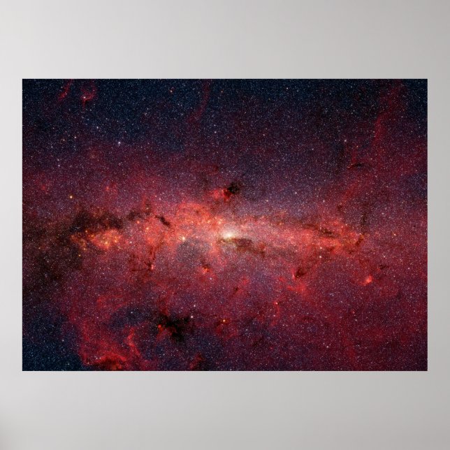 Poster Image infrarouge du centre de Galaxie de la Voie L (Devant)