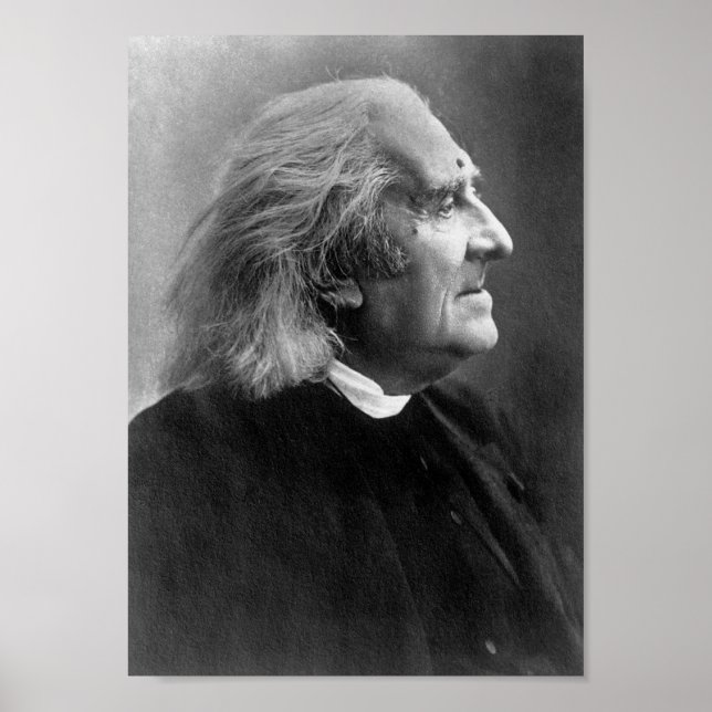 Poster Image profil Franz Liszt (Devant)