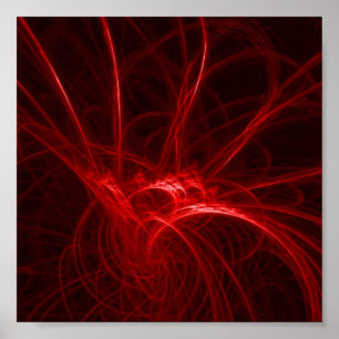 Poster Image rouge électrique