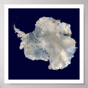 Poster Image satellite Antarctique