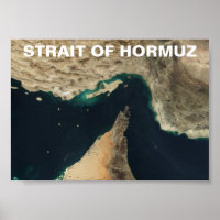 Image satellite du détroit d'Ormuz