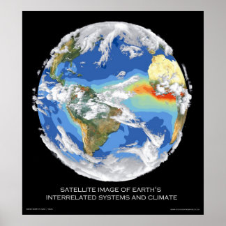Poster Image satellite Systèmes de la Terre et climat