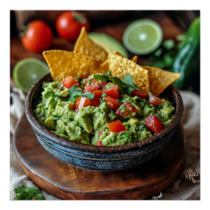 Poster Image Stock de Guacamole