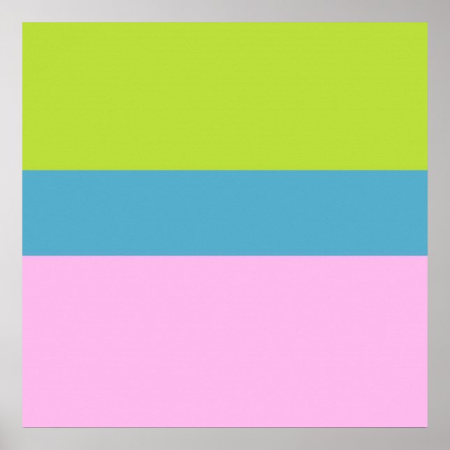 Poster image trois couleurs art (Devant)