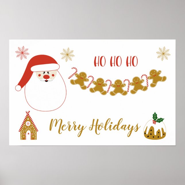 Poster images de Noël enfants (Devant)