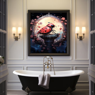 Poster 🐞 Imaginaire Art Ladybug Delight No 1