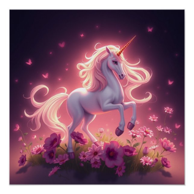 Poster Imaginaire Art Unicorn (Devant)