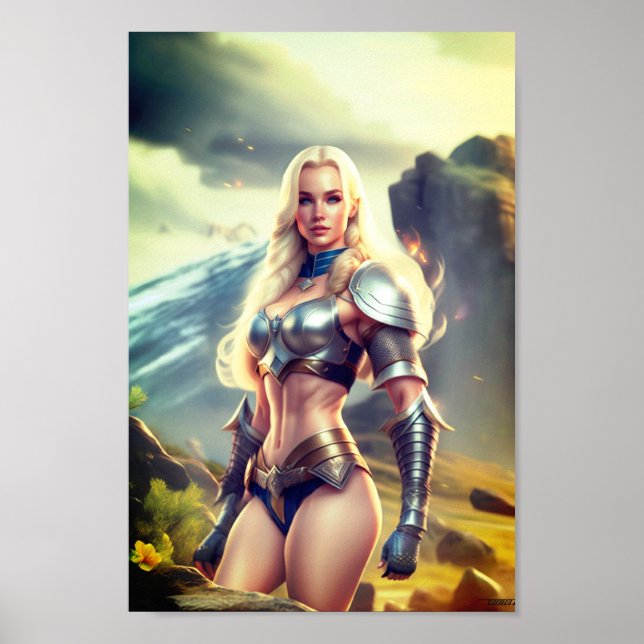 Poster Imaginaire barbare féminin (Devant)