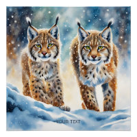Imaginaire Bébé Vivid Lynx Neige