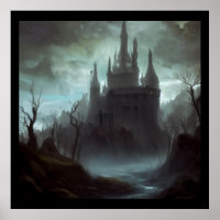 Imaginaire Château Paysage effrayant 3