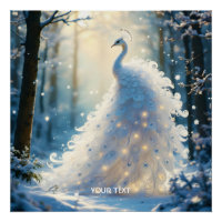 Imaginaire Cute Neige Blanc Peacock
