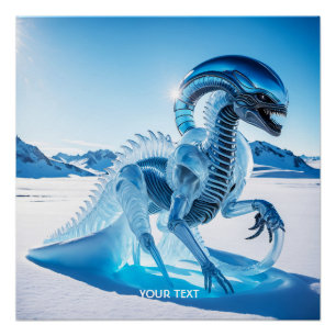 Poster Imaginaire Cute Vivid Ice Créature Sculpture
