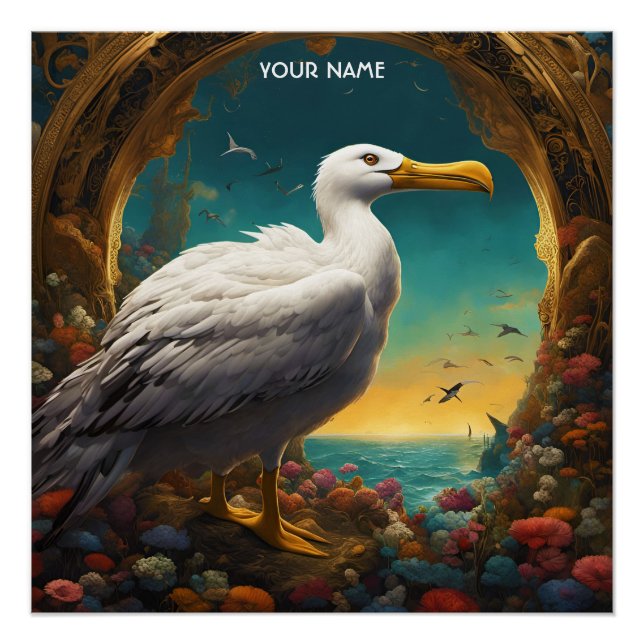 Poster Imaginaire Cute Vivid Majestic Grand Albatross (Devant)