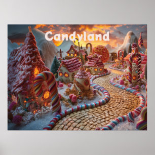 Poster Imaginaire de Candyland